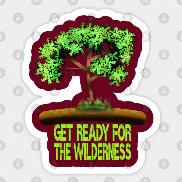 Get Ready For The Wilderness Sticker by MoMido